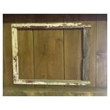 antique wooden window frame