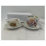 Floral Teacup with Saucer