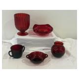 Anchor Hocking Royal Ruby Red Glass Decor