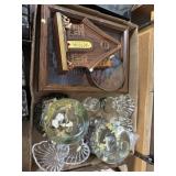 assorted glassware with snowglobes