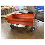 Vintage Ertl Orange Farm Wagon