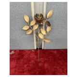 Giovanni Gold Tone Rose Brooch Pin