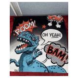 1 Dinosaur Towels & 1 Dinosaur 'ROAR' Sign
