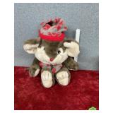 A 16 inch Christmas stuffed animal mouse