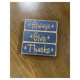 Give Thanks Always decor & bell