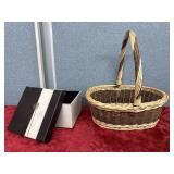 Wicker Basket & Storage Box