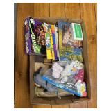 assorted kids books, games & toys