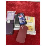 Different sizes of phone cases