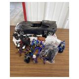 Batman Figurines and Car