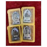 Vintage Star Wars dome shaped promo keychain set