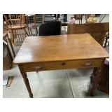 antique Sheraton-style maple side table