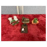 2 bears/bronze bull/ leaf decor fb light cover