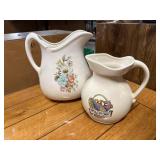 Vintage Crown Devon & Welch's way cermic pitchers