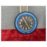 Blue clock
