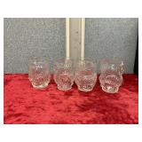 Owl glass cup set