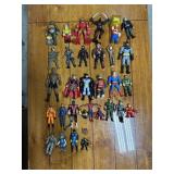 Assorted action figures