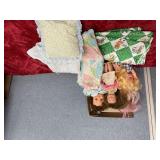 Vintage dolls with blanKets