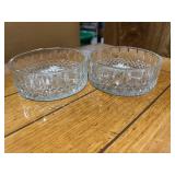 vintage cut crystal candy dishes