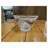 vintage clear cut-crystal decrotive bowl