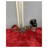 Fishing Floats and Black Jelly Jar Sconce