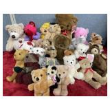A lot of bears different shapes sizes colors