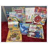 Seven various books begin small three books that