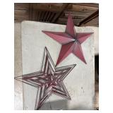 metal star yard art