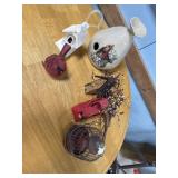 cardinal bird items- home dec
