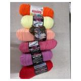 7 rolls of yarn