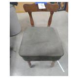 Single wooden chair