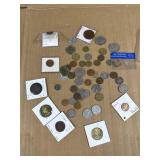 Assorted coins