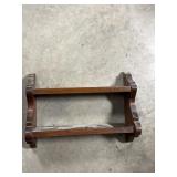 Wooden wall shelf
