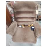 Brown electric recliner