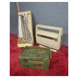 Retro kitchen, mixer, oyster, crisper, and knife