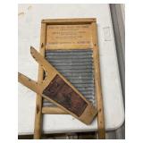 A vintage washboard