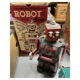 A vintage electrical robot and son
