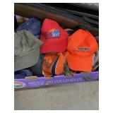 Box full of ball caps