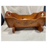 Vintage -Lee Middleton doll and cradle