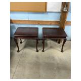 Chippendale-style mahogany end table
