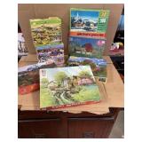 5-brand new puzzles 2-used puzzles