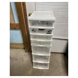 White plastic organizer