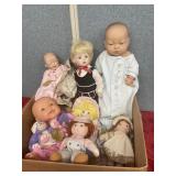Vintage collection of dolls, including Raggedy