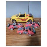 Lot of plastic cars