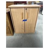 Wooden cabinet with keys