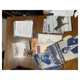 various music sheets and music books