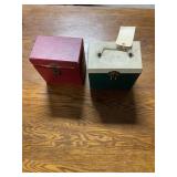 2-record carrying boxes for 45's/ various artists