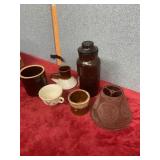Variety of ceramic and glassware mid-century
