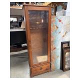 vintage wooden gun cabinet