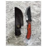 New Damascus Knife With Sheath