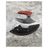 New Damascus Knife With Sheath